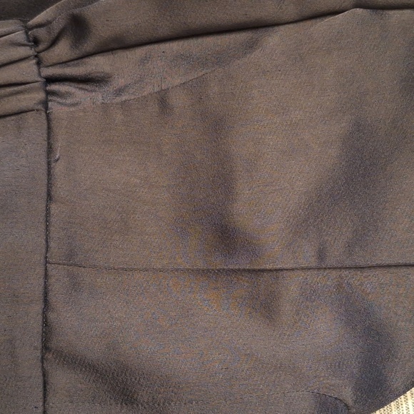 Banana Republic Navy Blue Satin Hayden Trouser Pants Flat Front 6 Ankle - Picture 7 of 9